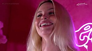 GI Genesini Fingers Big Tits Ass in Brazilian Blonde Solo Masturbation