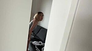 i spy on the sexy maid scrubbing the shower, dreaming of bending her over for wet doggystyle pounding