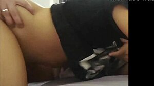 Sexy Asian maid bends over for intense DOGGYSTYLE pounding then FILLED FULL OF CUM no work time