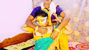 dirty indian aunty seduces daughter-in-law with hot saree lesbian talk