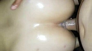 homemade couple's dirty anal assfucking with big cock and filthy talk