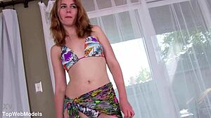 Jonni Hennessy 19yo Redhead Petite Swallows Huge Cock POV Blowjob Cum In Mouth First Time