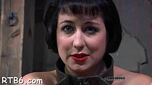 DOMINATRIX BITCH CHOKES SLUT ON MASSIVE COCK IN SADOMASOCHISM RAMPAGE