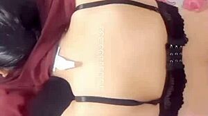 18-Year-Old Latina Babysitter Plays with Big Tits Ass and Dildo in Bedroom