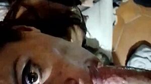 Tremendous Argentine Milf Delivers Intense Blowjob with Deep Throat Skills