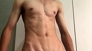 Brazilian stud teases playfully with his massive tool