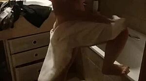 Mommy's Bathtub Ass Pounded Hard While Alone At Home!