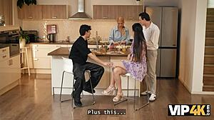 omg its time to lose virginity with hot blond milf in kitchen 😍🔥