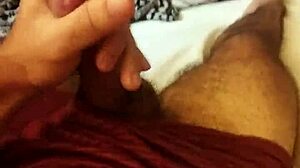 Skinny Brazilian Jerks Monster Cock to Moaning Orgasm