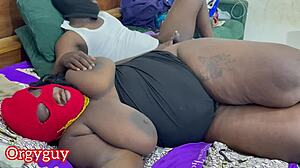 Massive fat cock landlord hammers bbw ebony tenant bent over doggystyle to dual orgasms