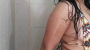 frustrated latina teen satisfies her urges