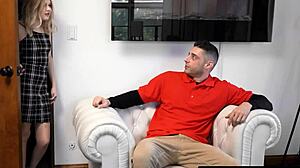 stepsis sneaks into bed daring stepbro for rough missionary orgasm