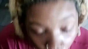 SHHHHH EBONY PRINCESS Deepthroats Black COCK in Silent Sloppy POV Reality