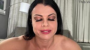 Naughty stepmom nadia white screams fuck my tight milf pussy in lingerie roleplay!