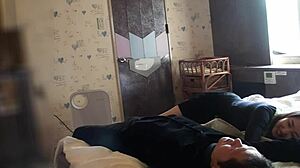 Mature Japanese OL Fucks Roughly with Amateur in Sensual 1on1