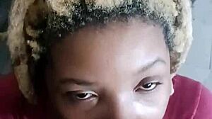 SHHHHH EBONY PRINCESS Deepthroats Black COCK in Silent Sloppy POV Reality