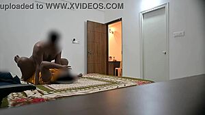 Muslim maid jamila spies indian couple's heated missionary fuck frenzy