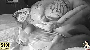 famous singer spreads wide for mega vaginal toy deep in her pussy on trailer.