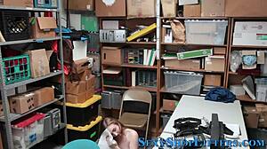 Blonde teen burglar caught and spermed across her pretty face in hd reality