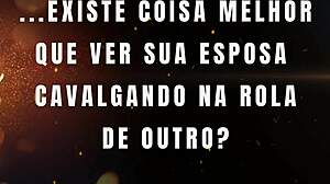 Wife rides stud's cock to creampie while husband films shocked!