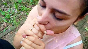 vlog filming turns into risky public park quickie