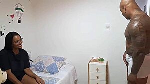 Stepdad sneaks in cute latina's room for monster cock pussy pounding