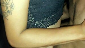 banco turns into bed for hot brazilian wives riding monster cocks in public car threesome