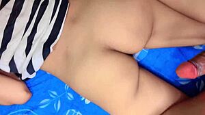 a beautiful college girl tempts her boyfriend with her nice wet pussy in intimate play