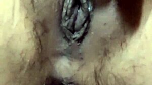 Indonesia girl fingers swollen big pussy lips pov closeup