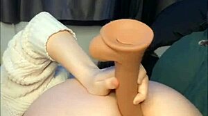 man bends over horny slut for intense doggystyle ass pounding then she orgasms wildly