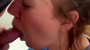 Ex's Monster Cock Deepthroats My Throat to Big Cumshot on Tits!