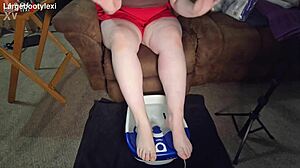 i smooth my rough feet with pumice stone and lotion daily