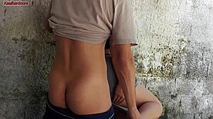 Wife left so short hot maid grabs my cock and slides it in!