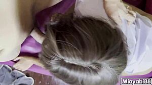 thai schoolgirl slut screams in ecstasy as huge cock creampies her shaved pussy