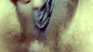 Indonesia girl fingers swollen big pussy lips pov closeup