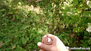 wanna see me pound this yoga teen's tight wet pussy in the forest?