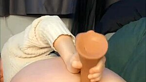 man bends over horny slut for intense doggystyle ass pounding then she orgasms wildly