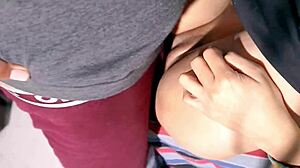 that cute 18yo schoolgirl gets her tight pussy licked then fucked hard by old indian bbc.