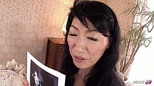 japanese gilf saggy tits vibro egg orgasm??