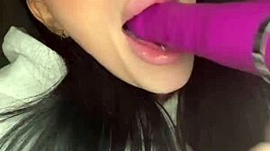 Wanna see this horny british teen squirt from solo toy play?