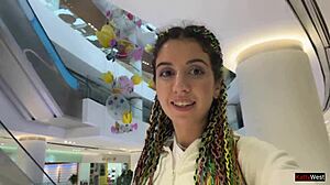 CRAZY PUBLIC MALL CUMWALK BLOWJOB TOILET FACIAL SHOT!