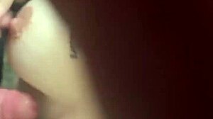 Ex's Monster Cock Deepthroats My Throat to Big Cumshot on Tits!