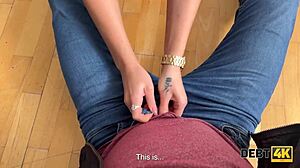 Silly Cute Shaved Czech With Piercings Seduces In POV Pussy Fuck