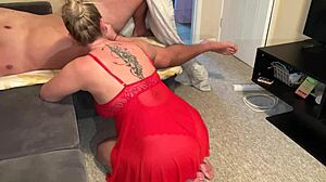 i spot my stepson sleeping and can't resist sucking his huge cock deep