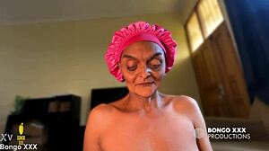 granny's smiling horny today strokes rides my dick