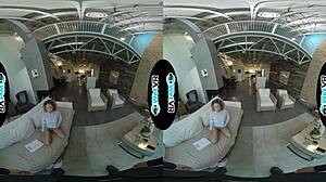 allie addison fucks her horny landlord with big cock to pay rent in vr