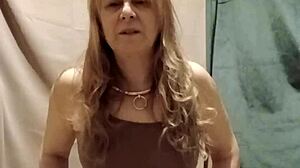 i'm your chained piss-slave housewife humiliating myself with dirty talk autoslapped in stockings pov