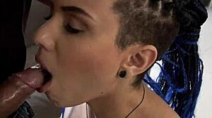 brazilian petite teen's ass slammed after deepthroat on monster cock