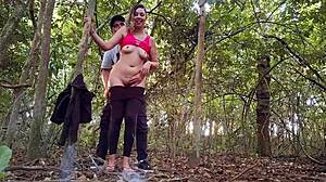 Country Girl Leads Stranger Down Secluded Woods Trail