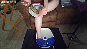 i smooth my rough feet with pumice stone and lotion daily